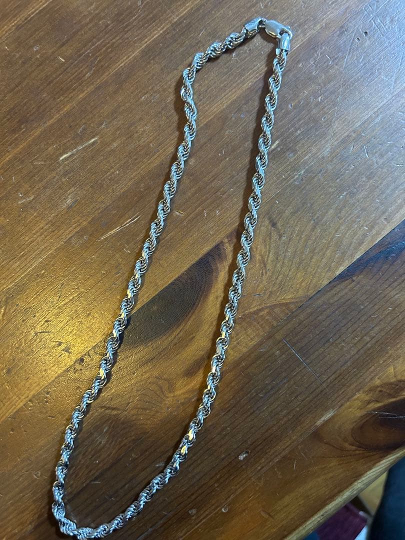 【美品】AVALANCHE シルバー925ロープネックレス4.5mm 45cm