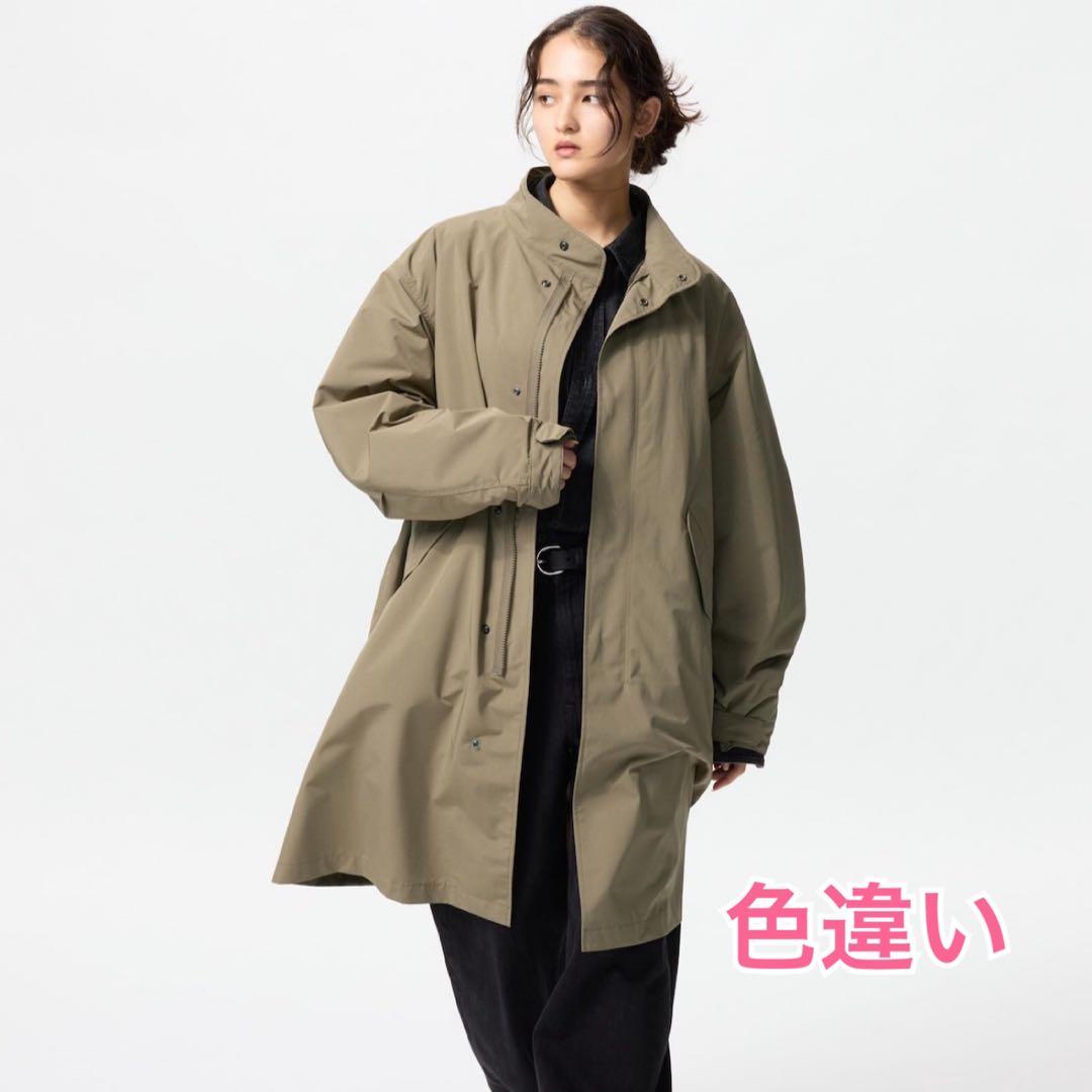★ UNIQLO ★ ウィンドブルーフ2WAYコート ブラック 撥水 ライナー