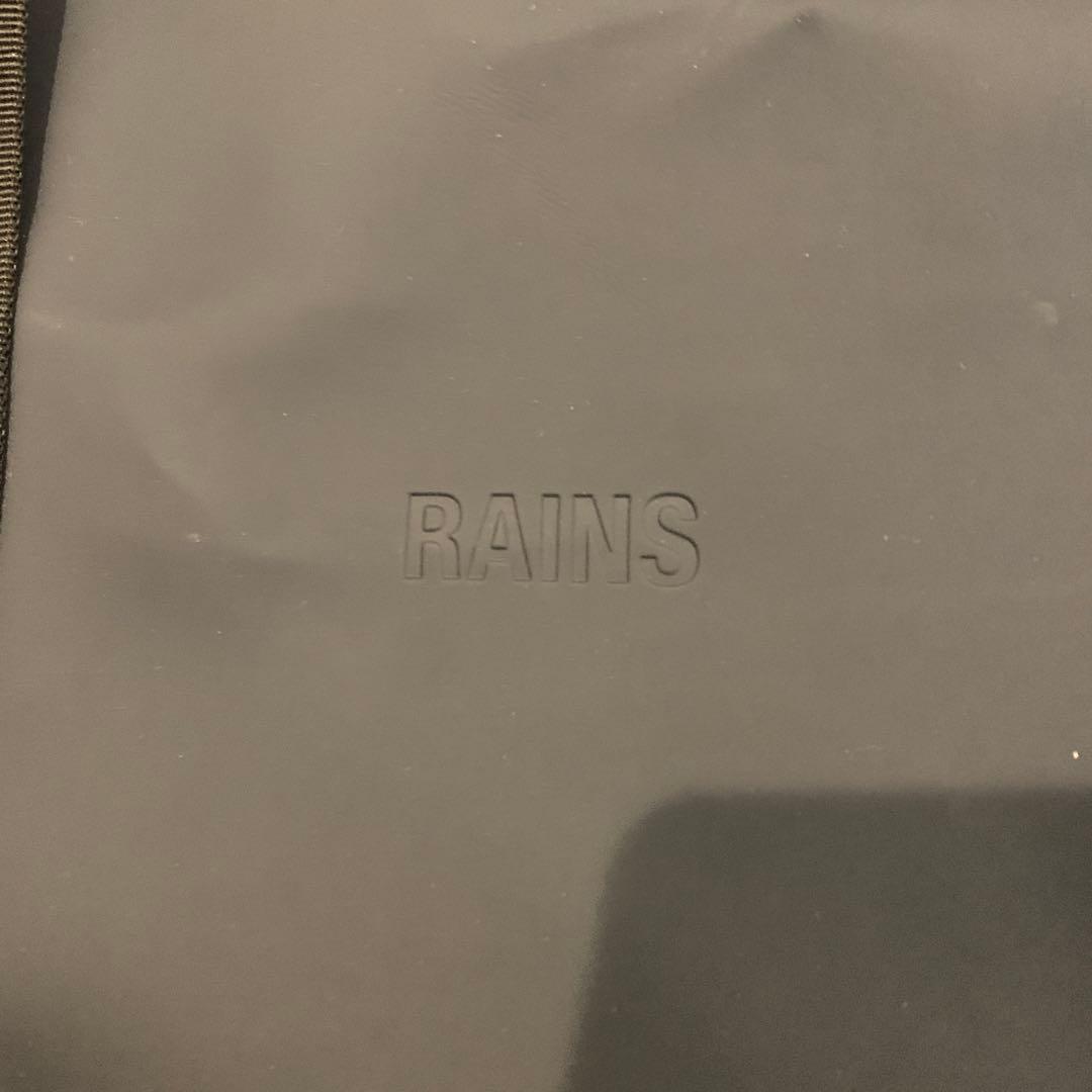 RAINS ダークブルー ボストンバッグ