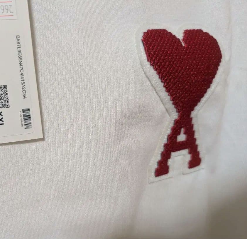ami Paris ハート刺繍 Tシャツ XXL