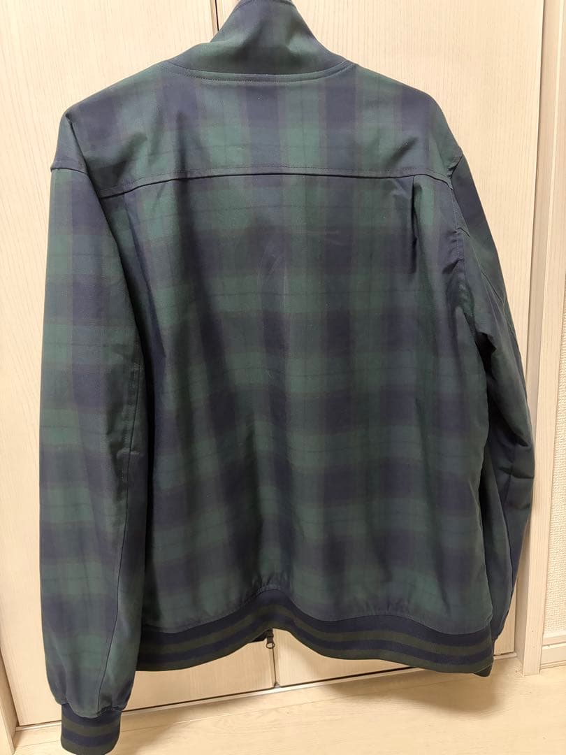 せ*た様 FRED PERRY グリーン・ネイビー チェックジャケット