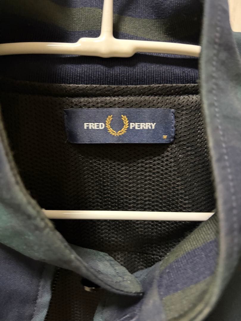 せ*た様 FRED PERRY グリーン・ネイビー チェックジャケット