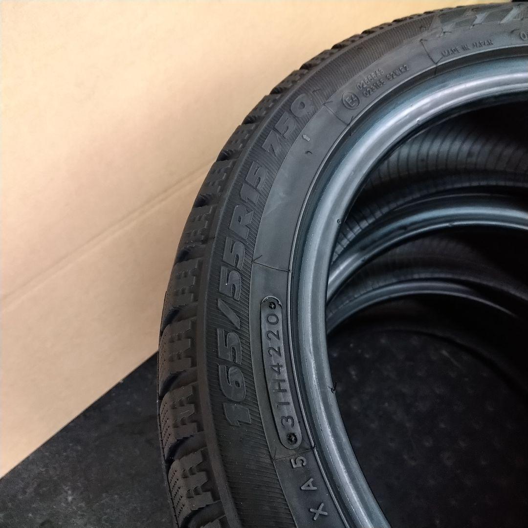 ★バリ山 165/55R15 トーヨー オブザーブ ガリットGIZ 20年製4本