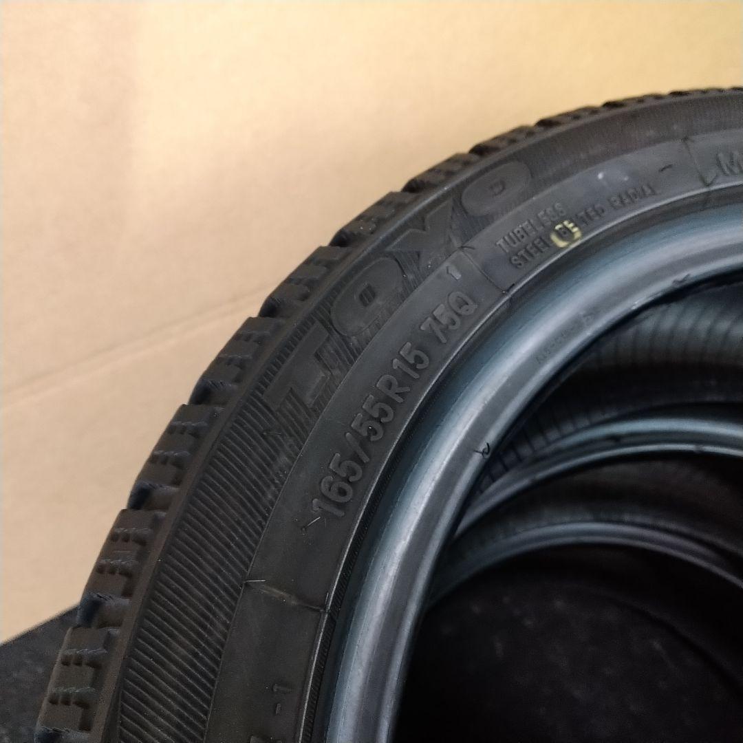 ★バリ山 165/55R15 トーヨー オブザーブ ガリットGIZ 20年製4本