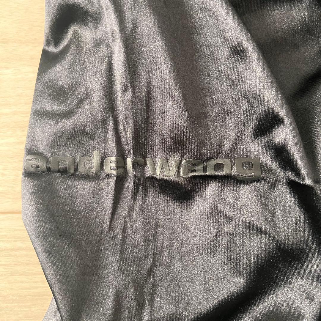 NAC anderwang adidas コラボ ロゴ入り ブラックパンツ