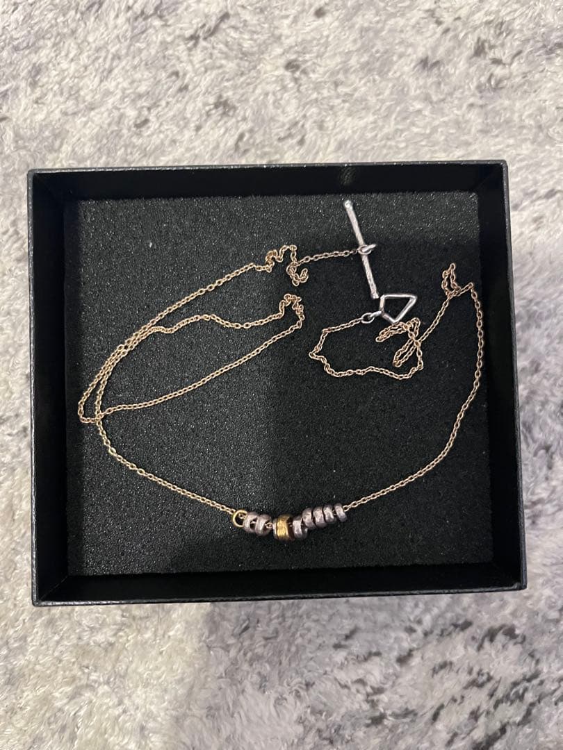 ク*ロ様 taupe d.motoike seed necklace