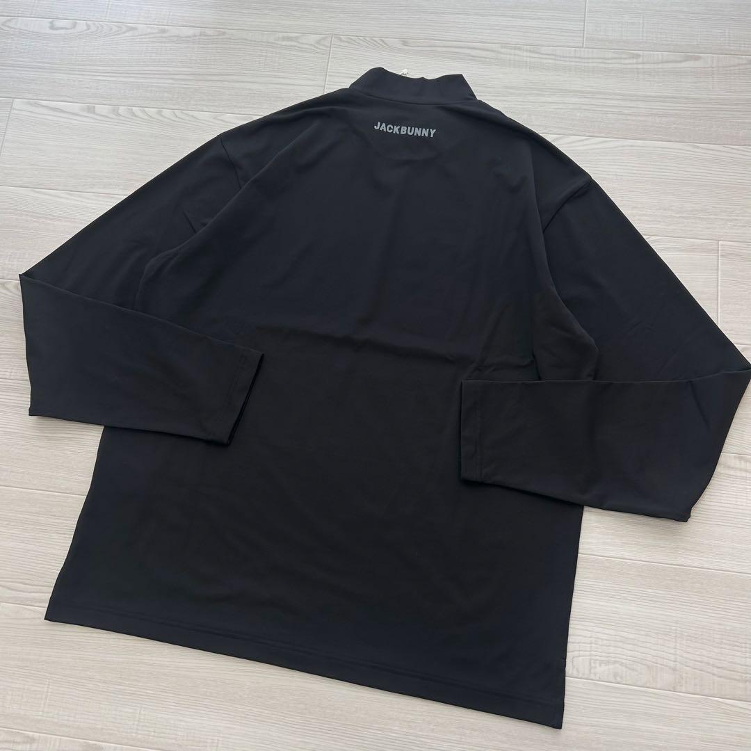 新品　ジャックバニー　モックネック　長袖カットソー　シャツ　ブラック　サイズ6