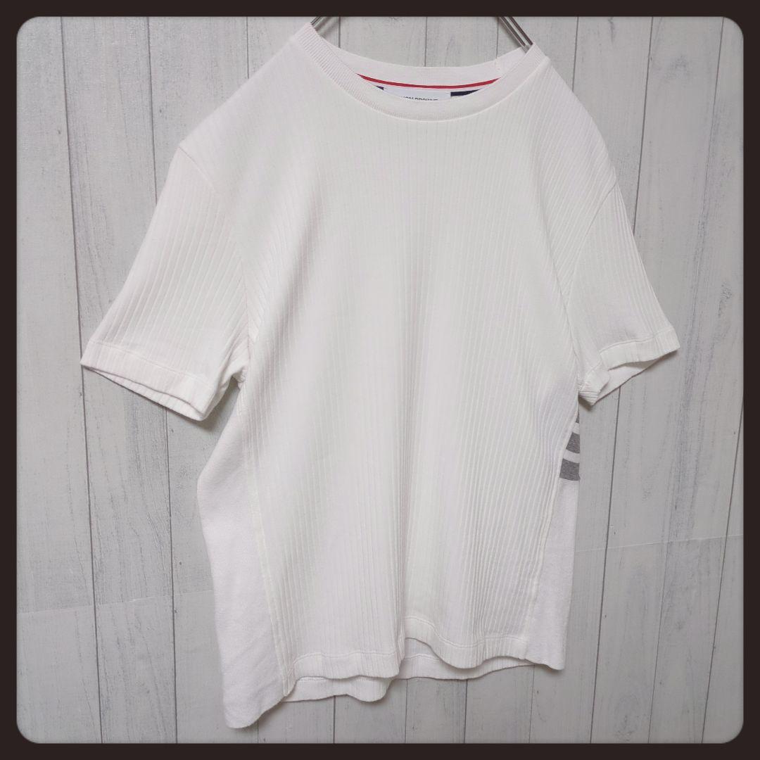 【人気・定番】トムブラウン☆4BAR ハイツウィスト Tシャツ XXL ホワイト