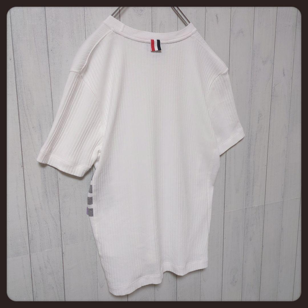 【人気・定番】トムブラウン☆4BAR ハイツウィスト Tシャツ XXL ホワイト