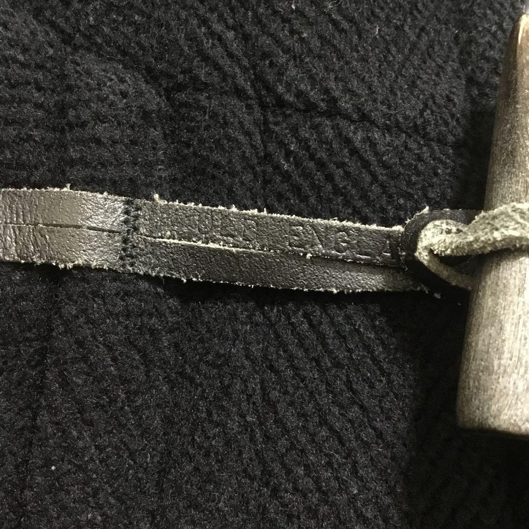 OLD ENGLAND ダッフルコート 黒 ブラック 34 WOOL 毛100％
