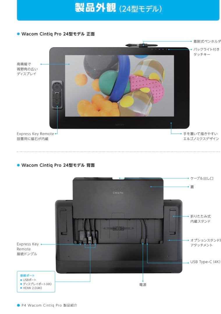 Wacom Cintiq pro24 ペンモデル