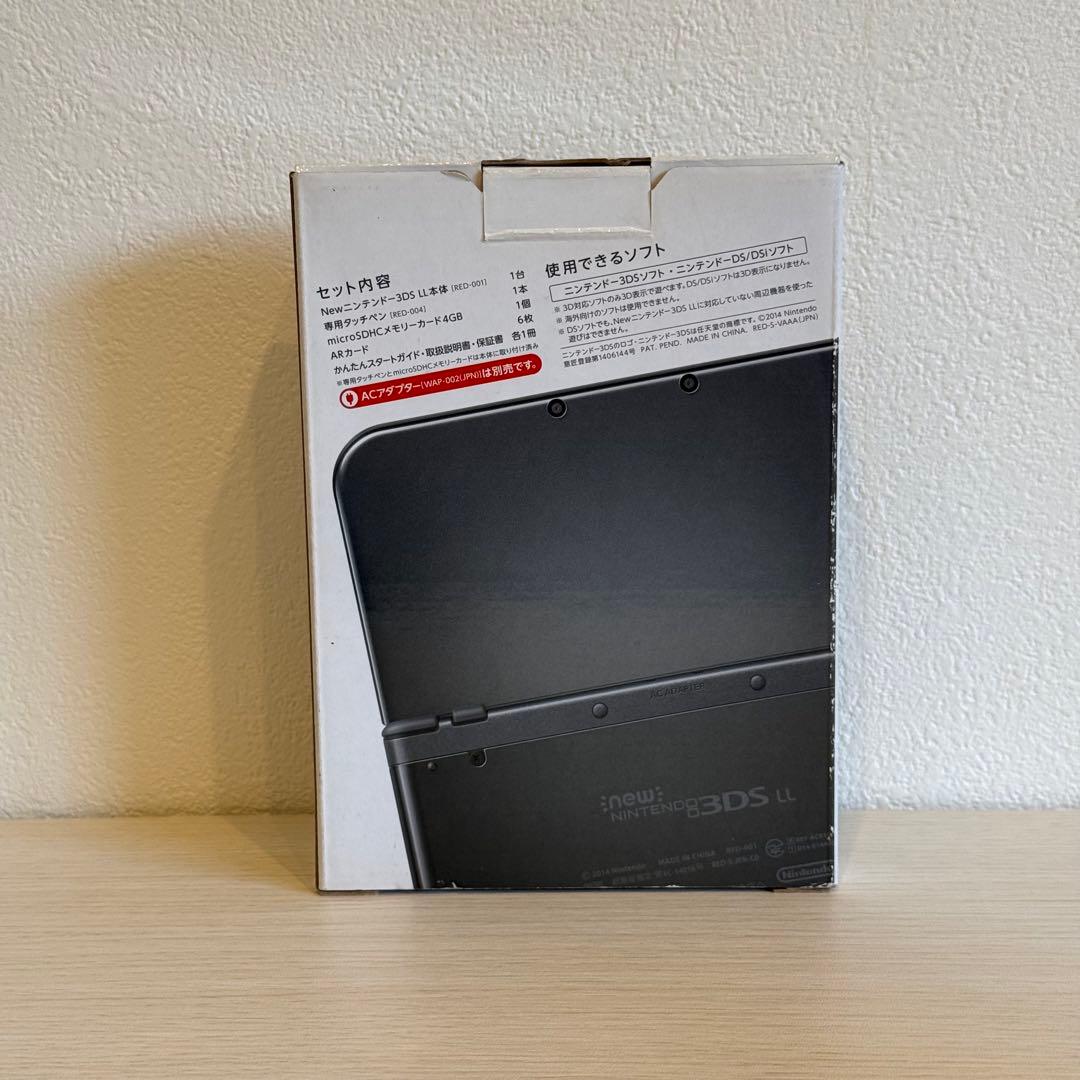【極美品】Newニンテンドー3DS LL メタリックブラック 箱付き 3-092