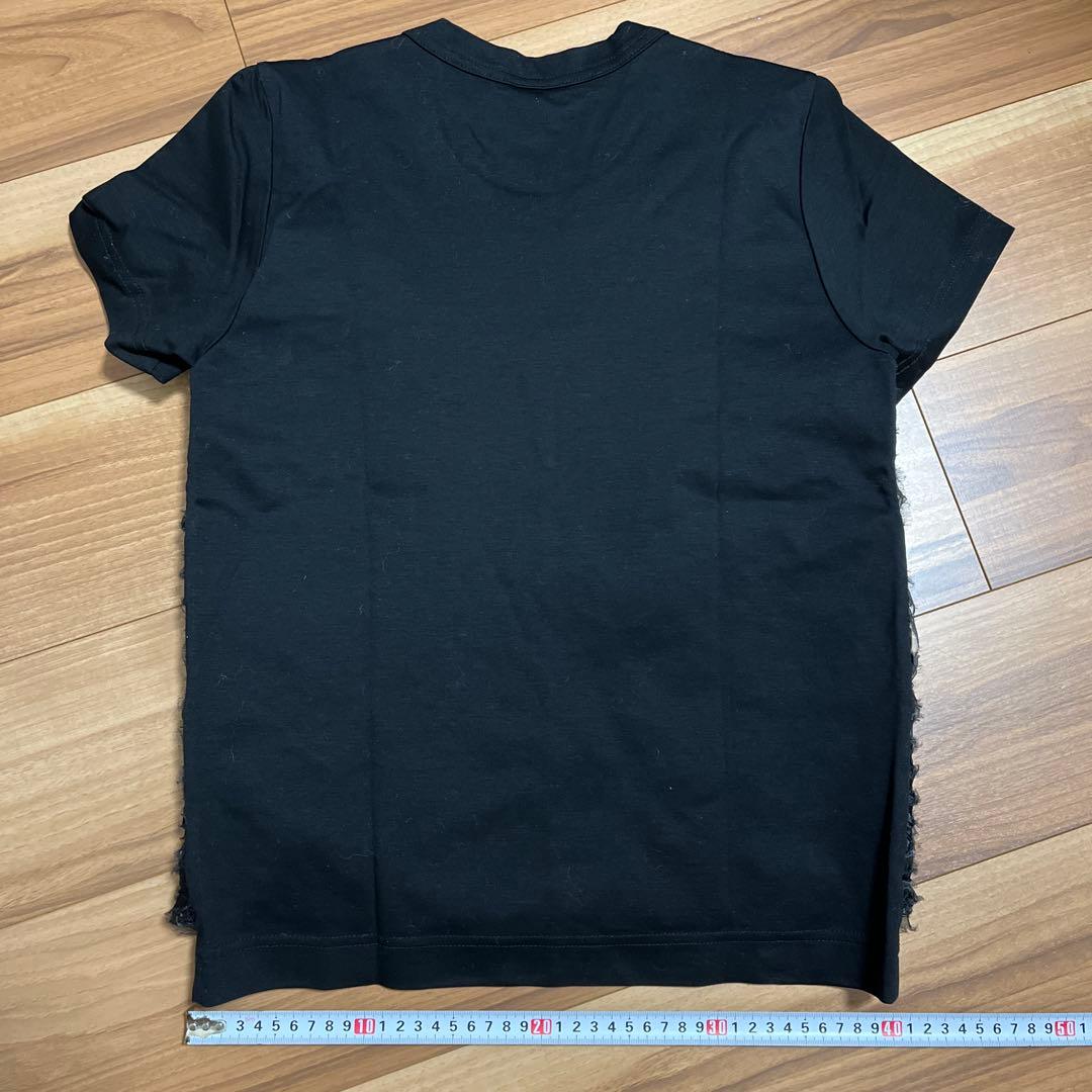 noir kei ninomiya 花モチーフ 半袖Tシャツ S 黒