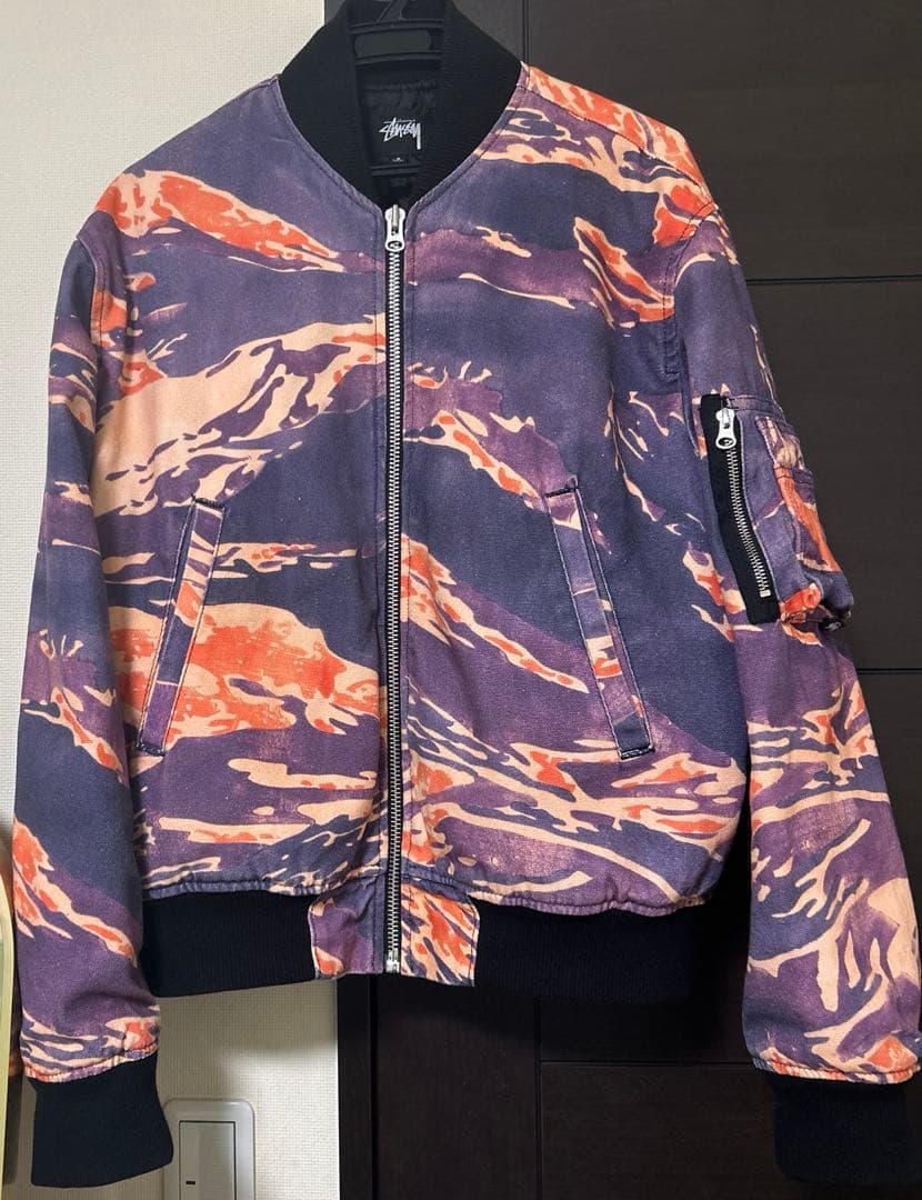 【値下げ可】STUSSY TIGRIS CANVAS BOMBER JACKET