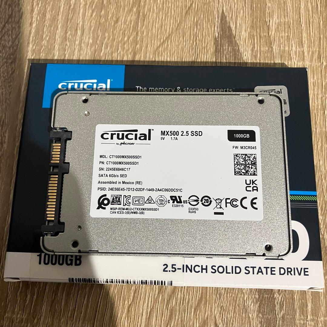 内蔵型SSD Crucial MX500 CT1000MX500SSD1 1TB