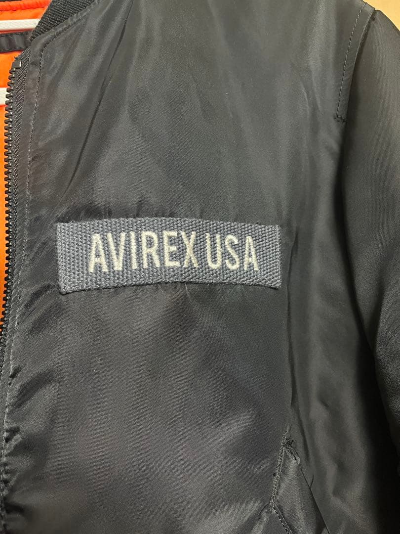 AVIREX USA ブラック MA-1ジャケット　Mサイズ　値下げ交渉⭕️