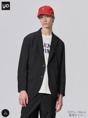 新品　GU　オーバーサイズジャケット UNDERCOVER　S　黒　BLACK