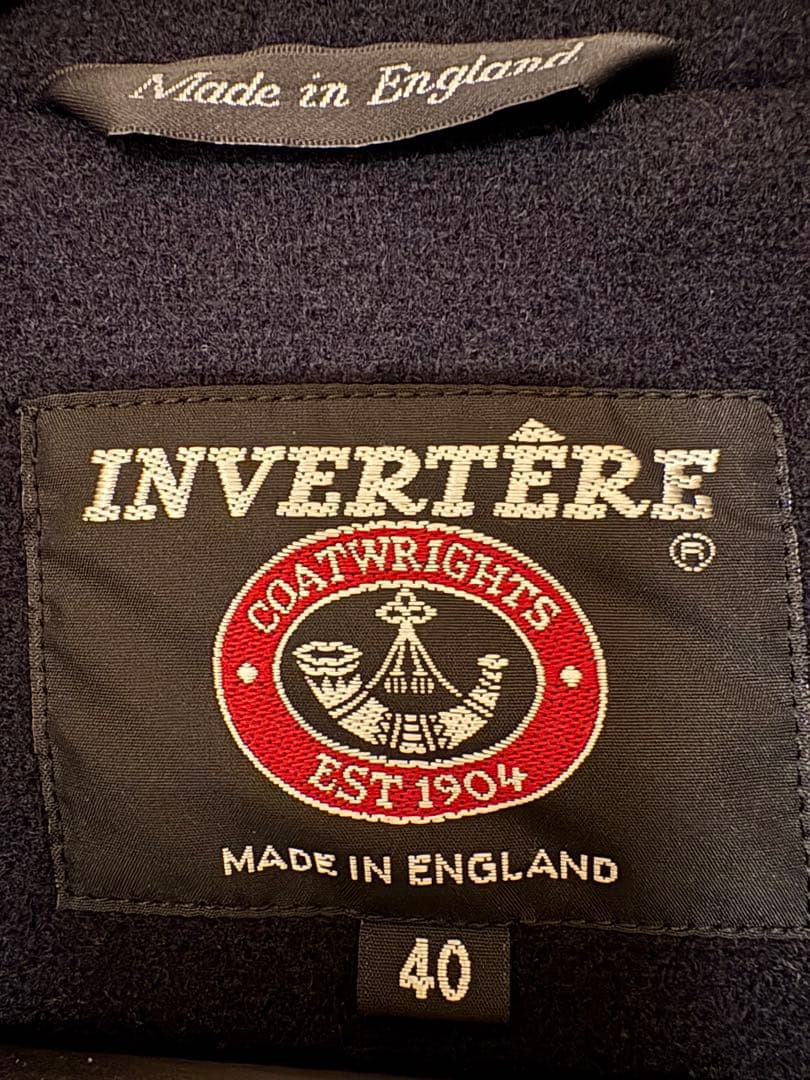 超美品！INVERTEREインバーティア ダッフルコート 40 ネイビー