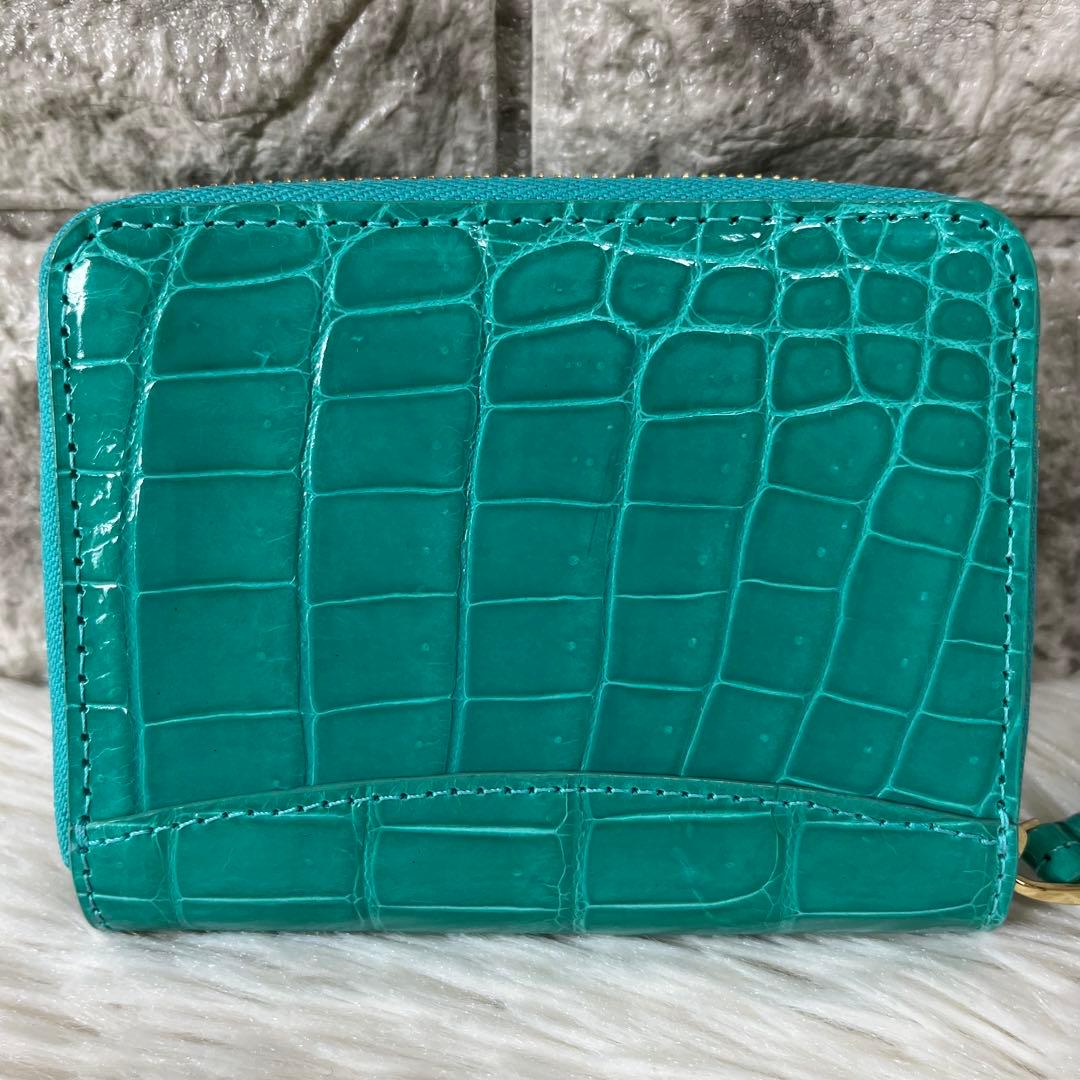【新品未使用】シャイニングクロコダイル　二つ折り財布