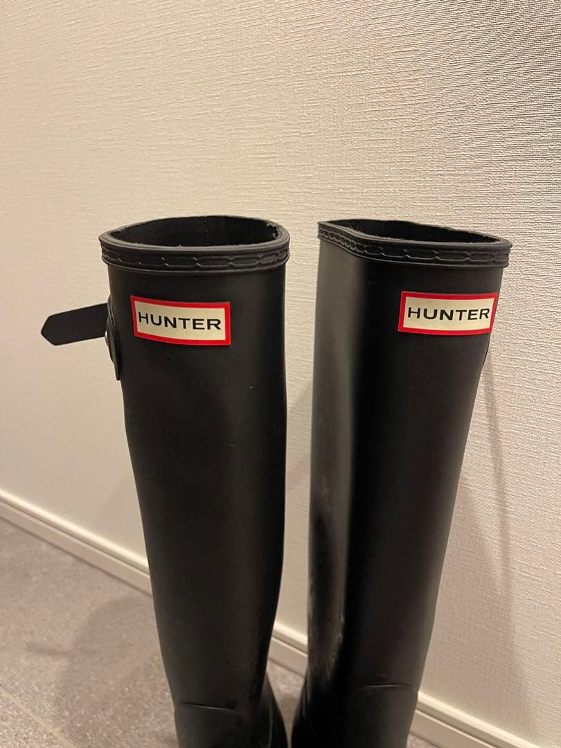 HUNTER ロングブーツ UK6 25.0㎝　梅雨に最高です