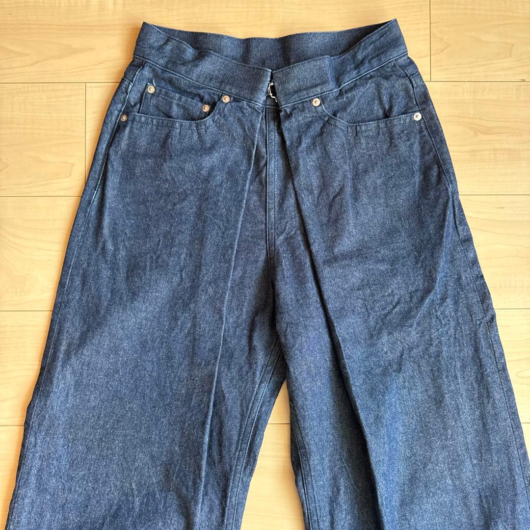 JOHNLAWRENCESULLIVAN リジッドデニムワイドパンツ