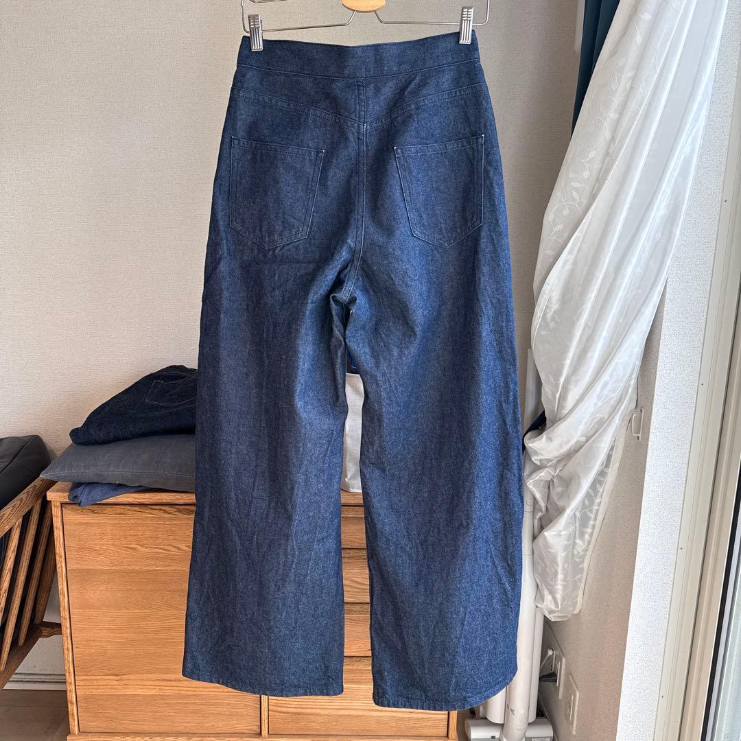 JOHNLAWRENCESULLIVAN リジッドデニムワイドパンツ