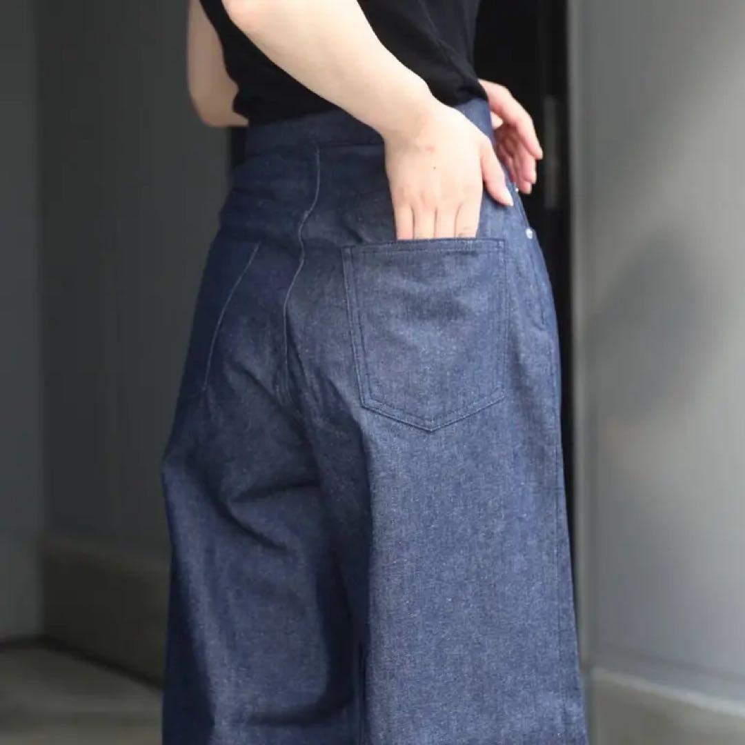 JOHNLAWRENCESULLIVAN リジッドデニムワイドパンツ