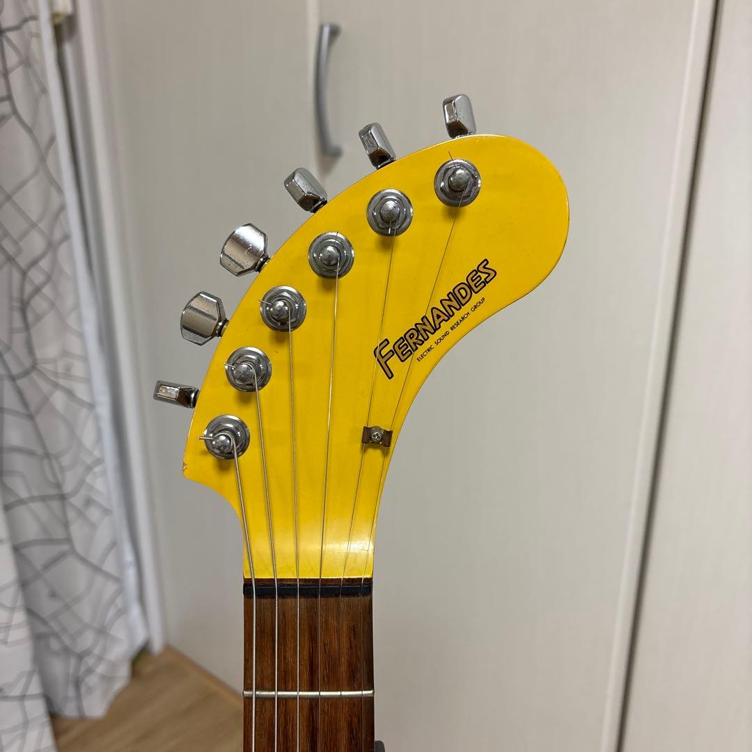 FERNANDES ZO-3 イエロー　完動品　弦高低く弾きやすいです　弦新品