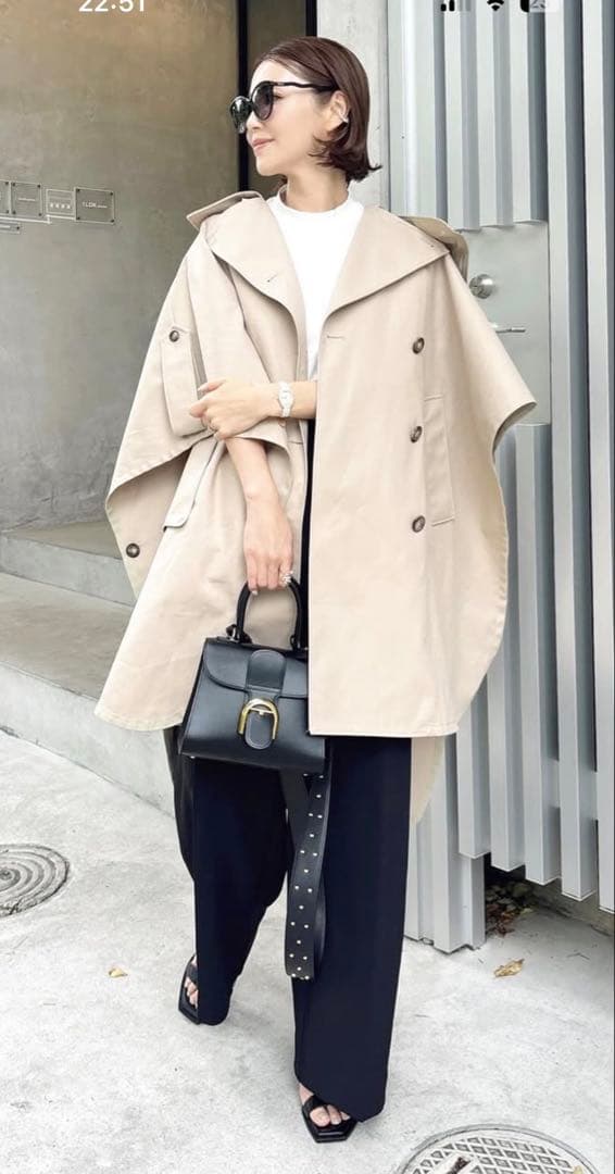 新品　未使用　マックスマーラ　maxmara トレンチ　ポンチョ　ベージュ　SM