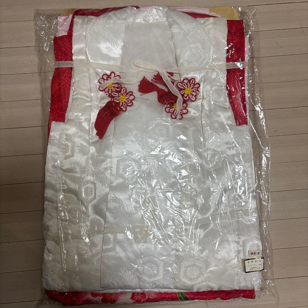 お宮参り　女の子着物　女児祝着　初着　産着 4点セット