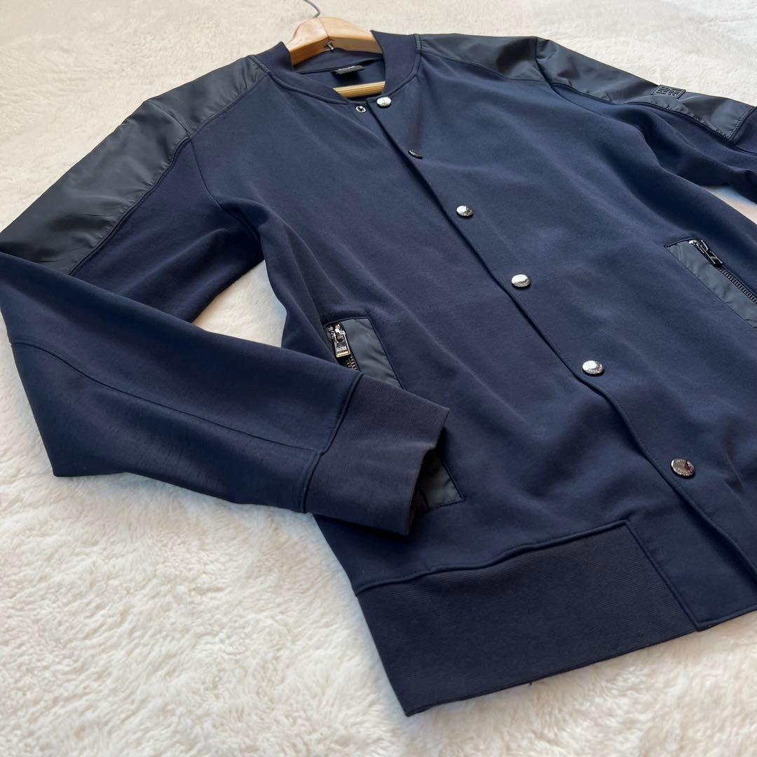 希少✨HUGO BOSS 切替 スウェット ボンバージャケット Skiles