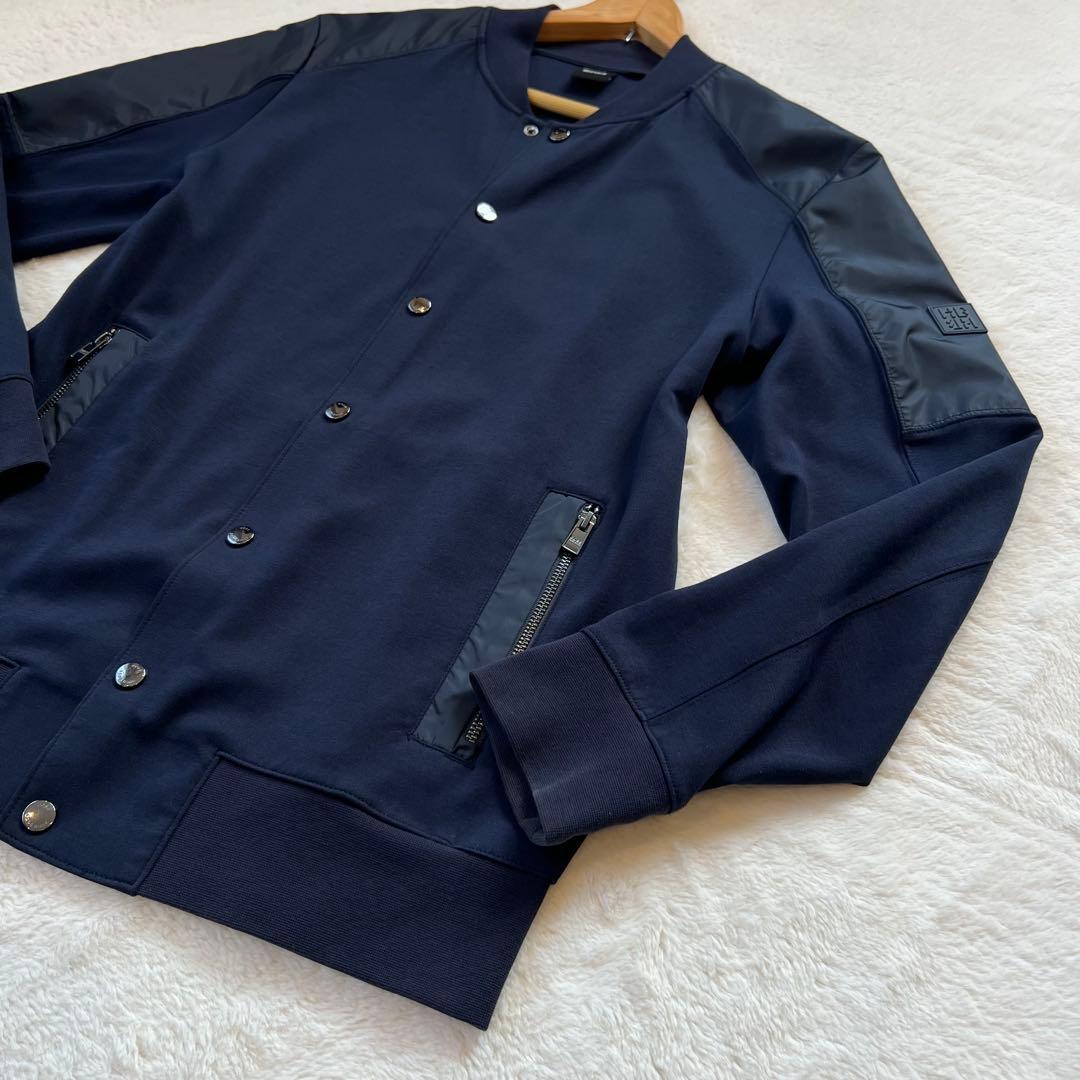 希少✨HUGO BOSS 切替 スウェット ボンバージャケット Skiles