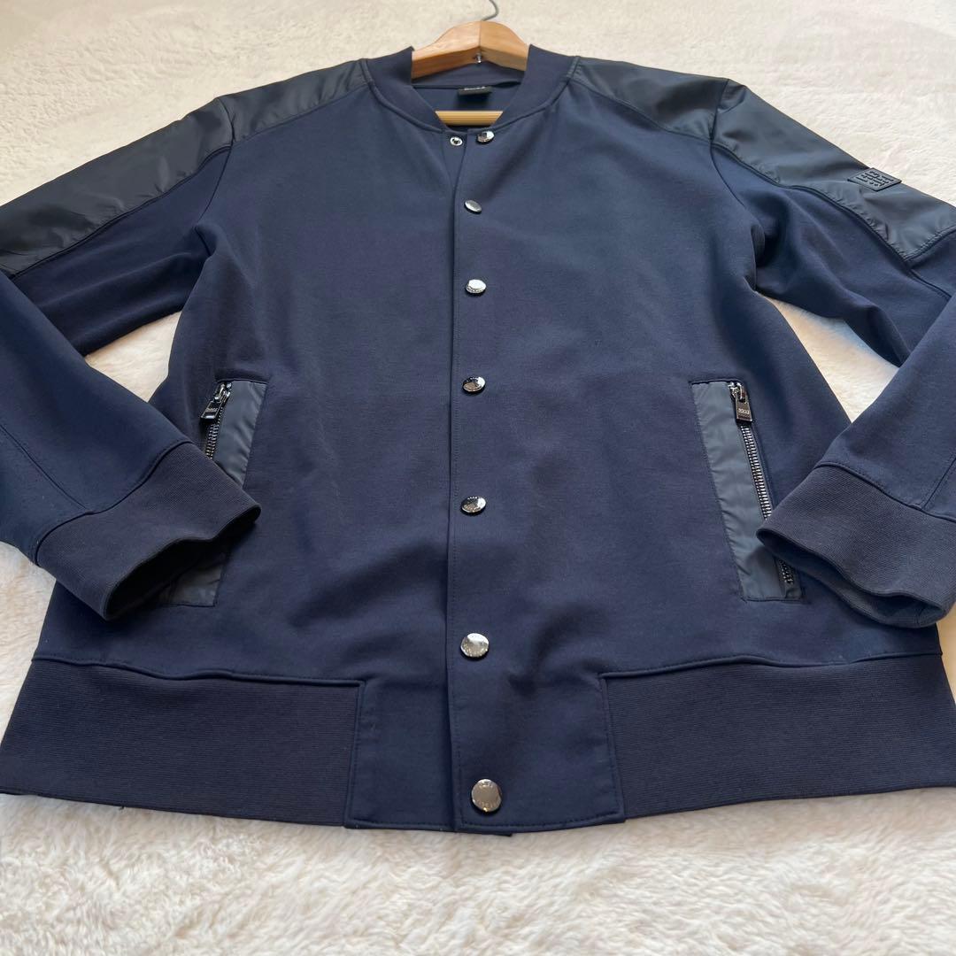 希少✨HUGO BOSS 切替 スウェット ボンバージャケット Skiles