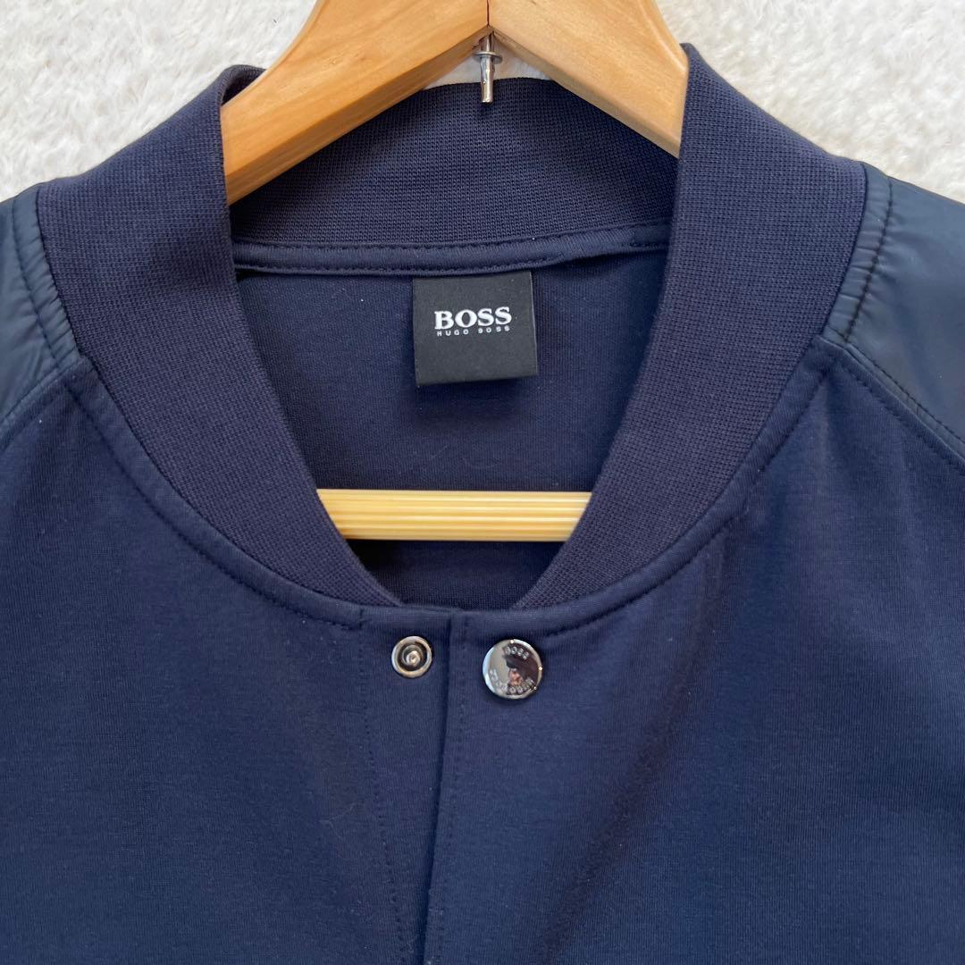 希少✨HUGO BOSS 切替 スウェット ボンバージャケット Skiles