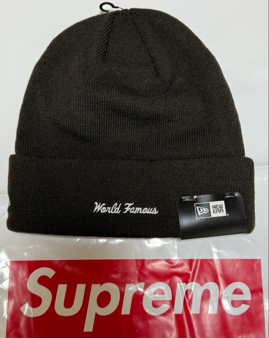 k*様 Supreme New Era Box Logo Beanie \"Bla