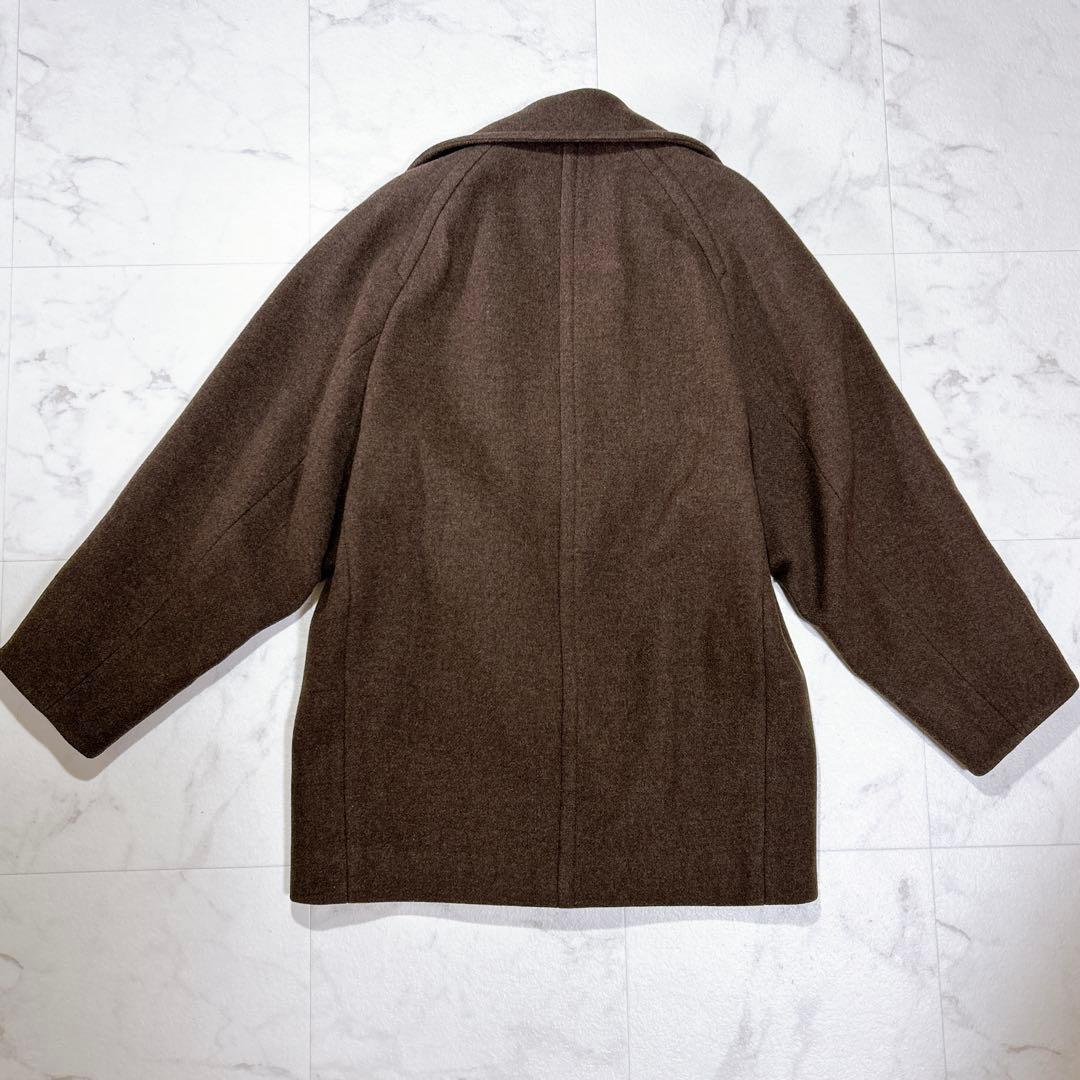 美品 MANTECOメルトンメランジミドル丈コート ユナイテッドアローズ M