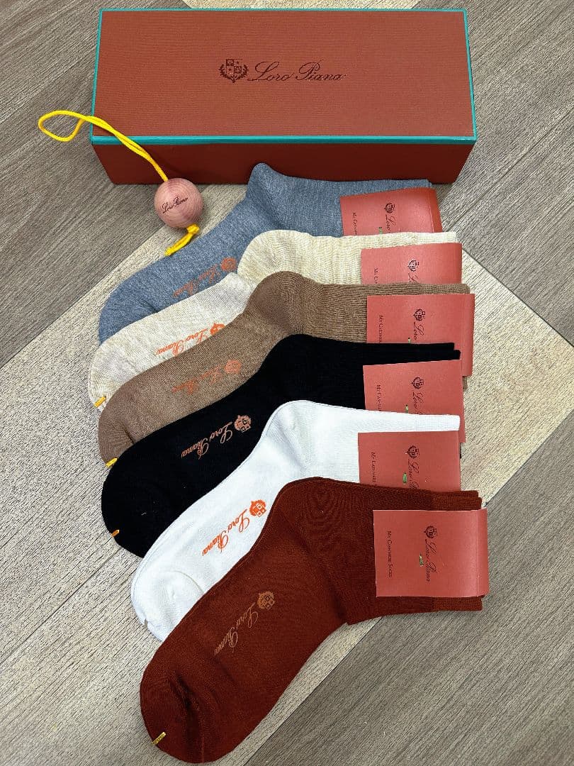 ロロピアーナ　Loro Piana カシミヤソックス6点セット