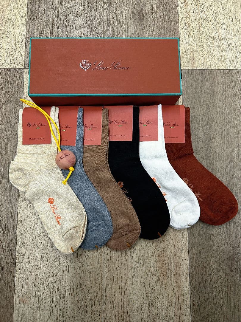 ロロピアーナ　Loro Piana カシミヤソックス6点セット