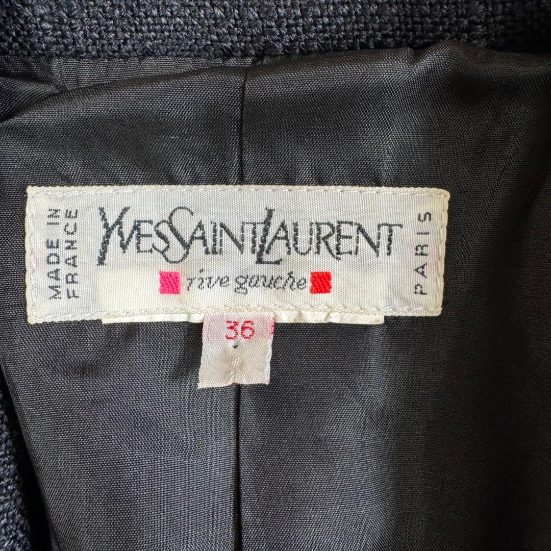 YVES SAINT LAURENTクロップドジャケットフランス製 ビンテージ