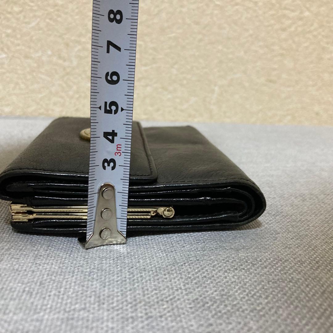 ヴィヴィアンウエストウッド 二つ折り財布 レザー ブラック がま口