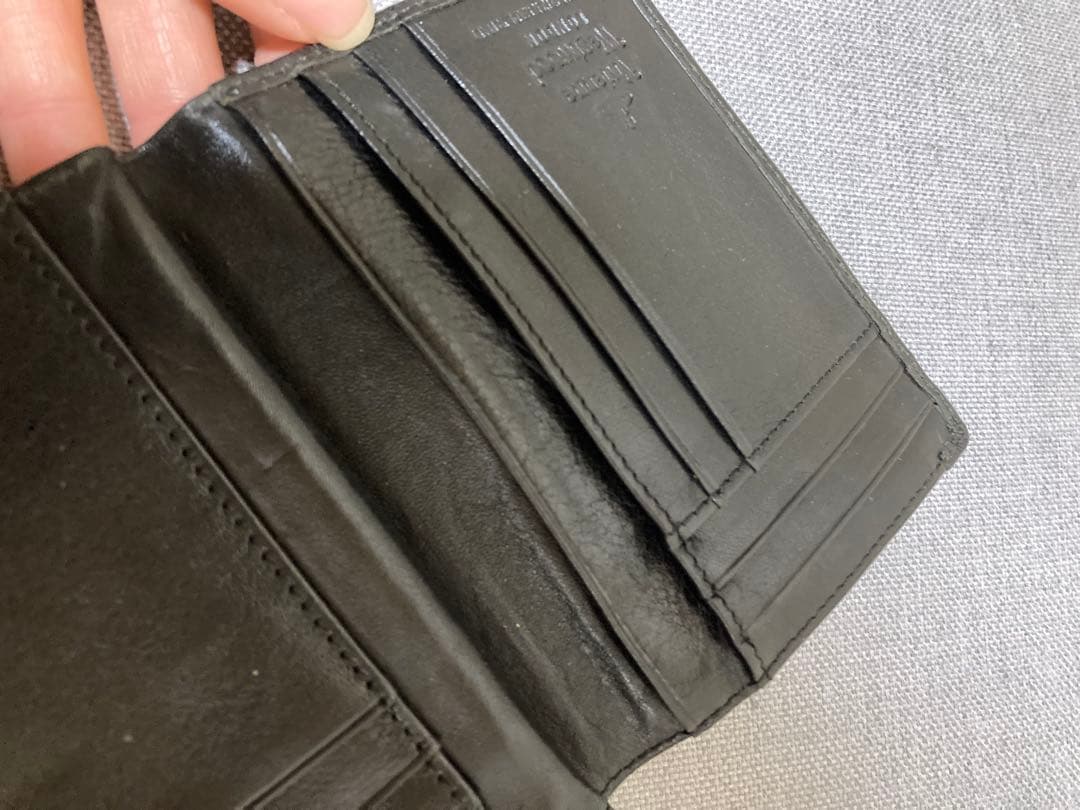 ヴィヴィアンウエストウッド 二つ折り財布 レザー ブラック がま口