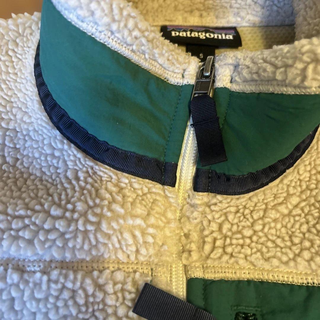 patagonia フリースベスト S /グリーンメンズ