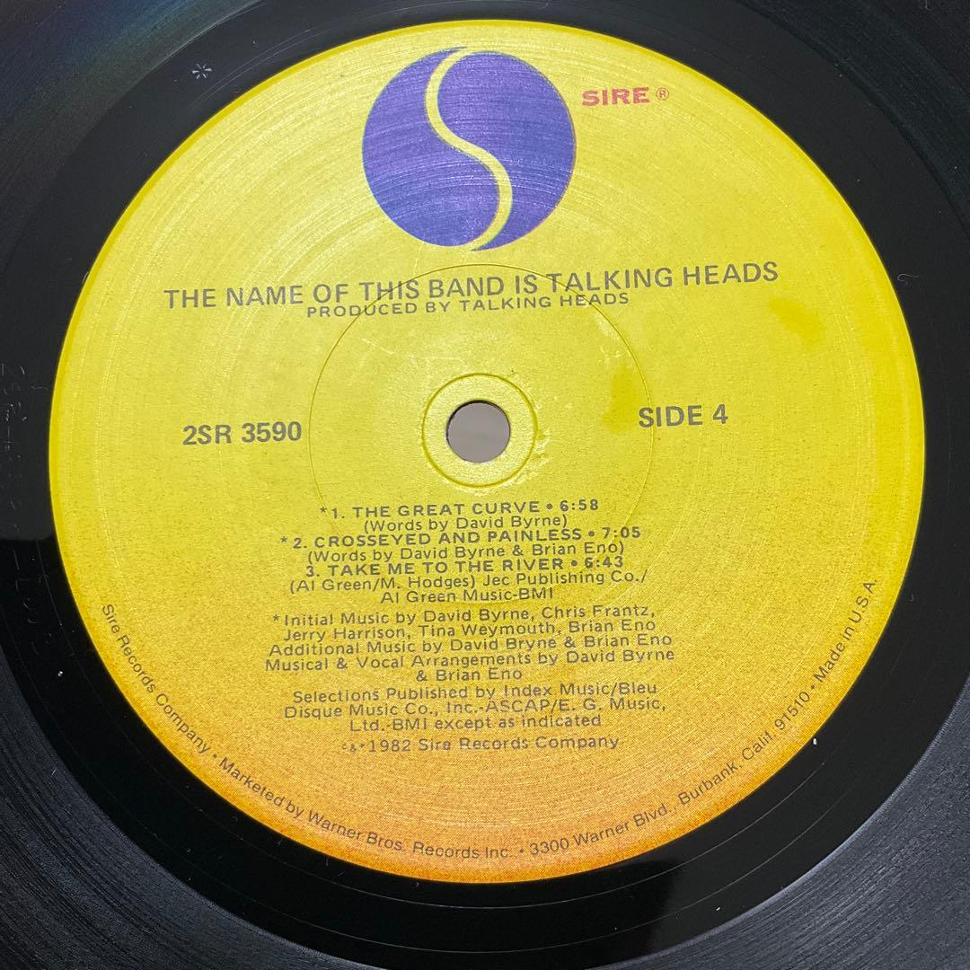 トーキング・ヘッズ LIVE 2 LP アメリカ盤レコード