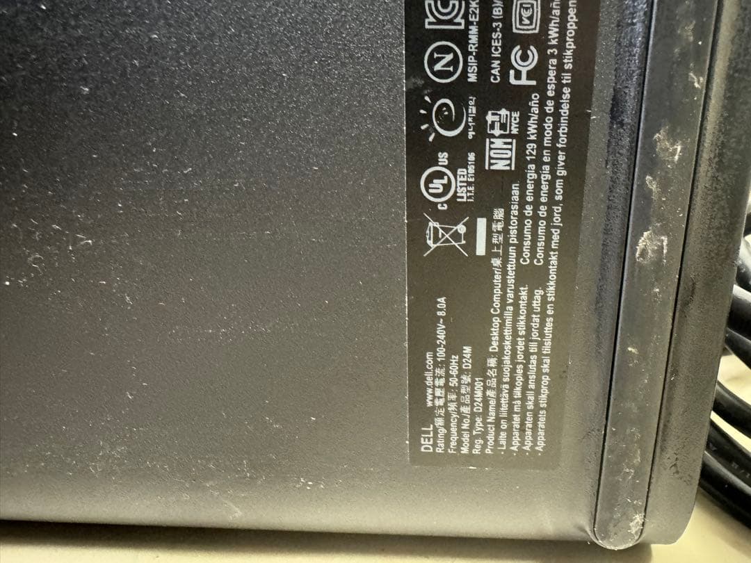 Dell　XPS D24M　通電確認済み