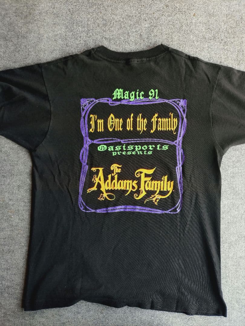 90s 映画 Addams family ハンド Tシャツ