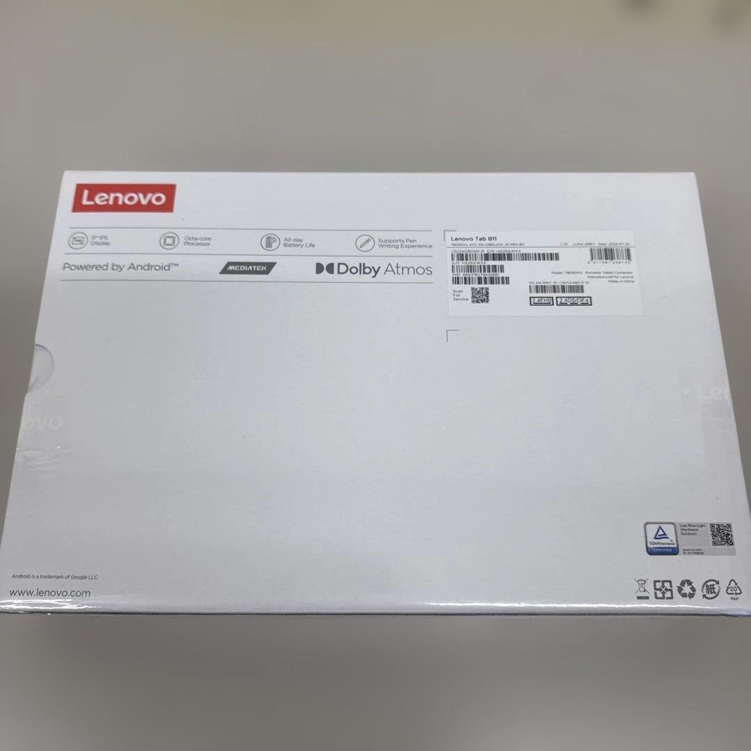 Lenovo Tab B11 本体　ルナグレー