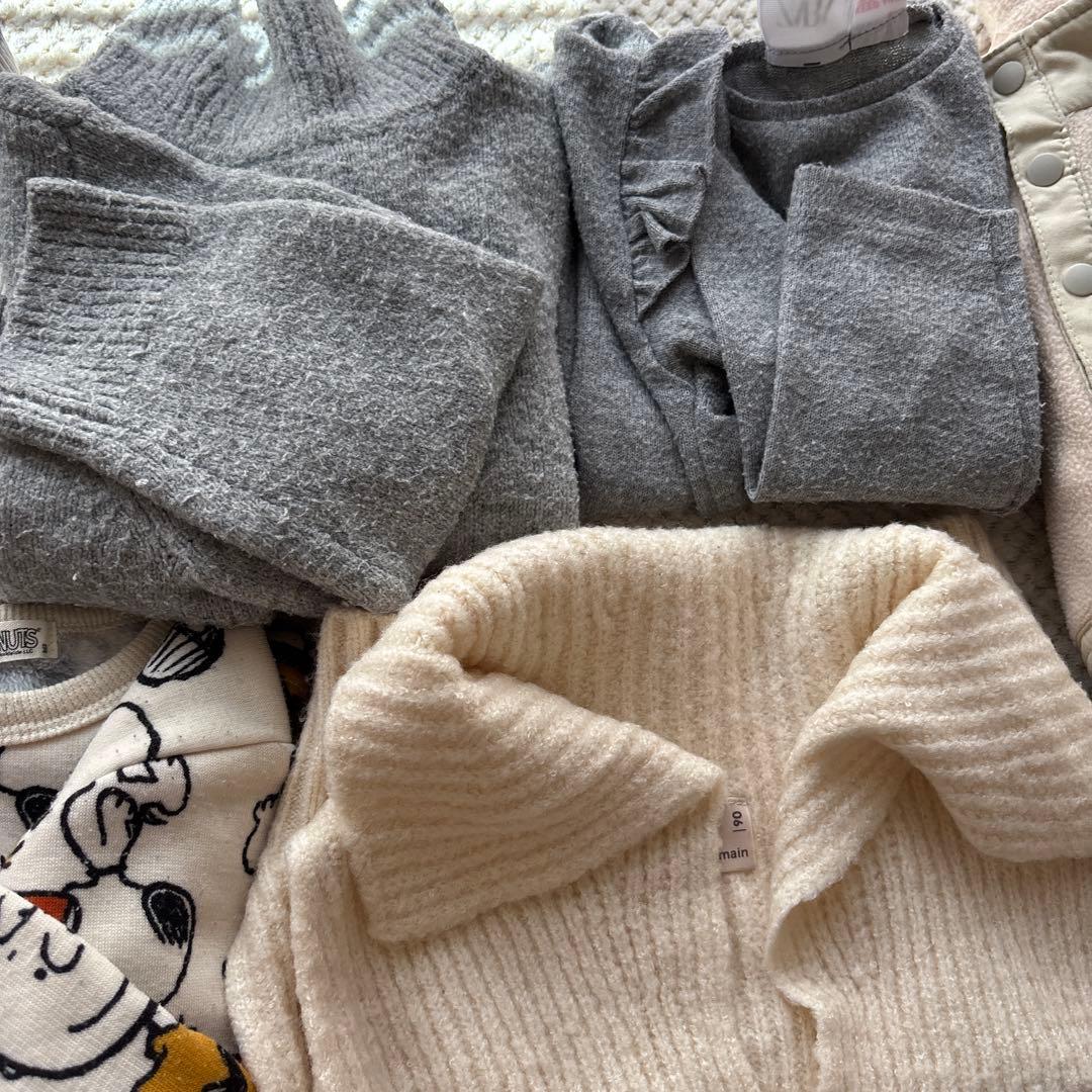 【まとめ売り】アウター付き80-100cm 女の子　秋冬春服