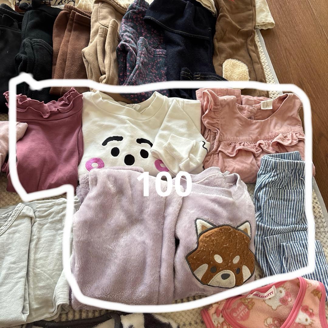 【まとめ売り】アウター付き80-100cm 女の子　秋冬春服