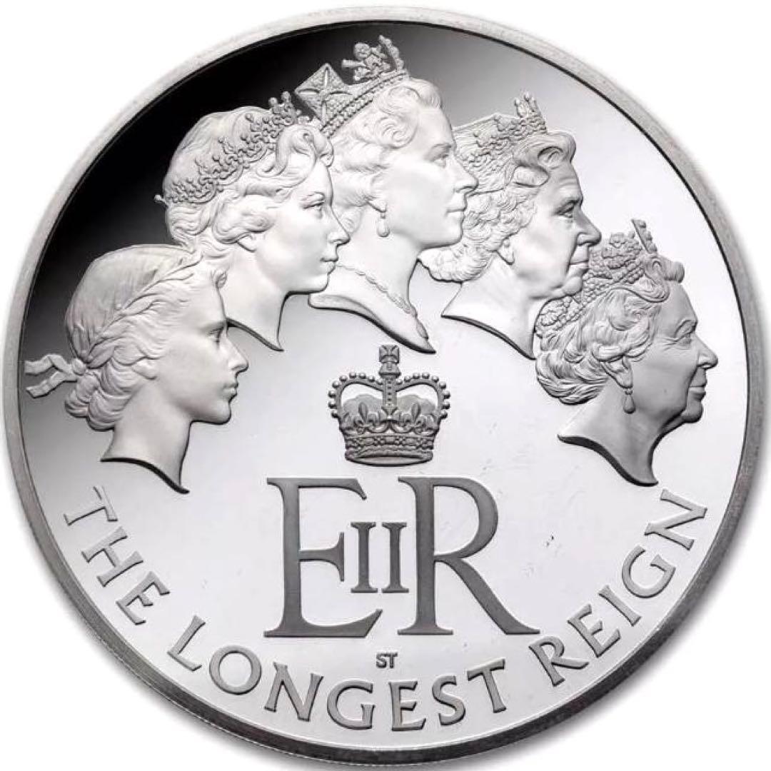 ★大幅お値下げ‼️最終価格‼️2015 エリザベス女王 5肖像 10£ ５oz銀貨