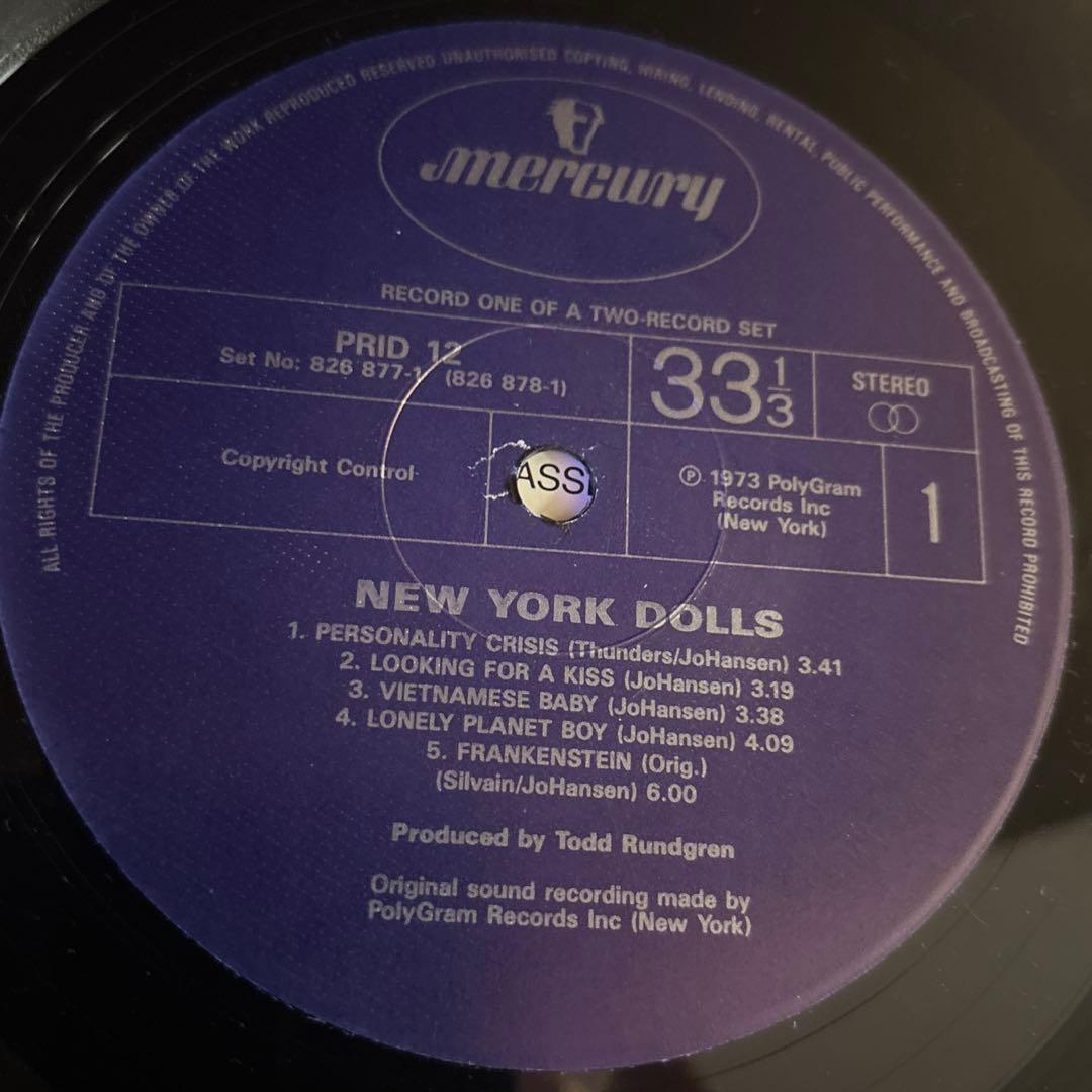 洋楽 New York Dolls 2 Record Set LP 1st&2nd